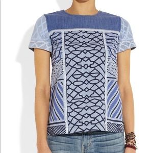 Mary Katrantzou Current/Elliott Denim Top